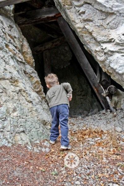 Checking the cave Checking the cave