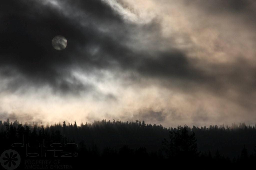 Sun in clouds - middle metered Sun in clouds - middle metered