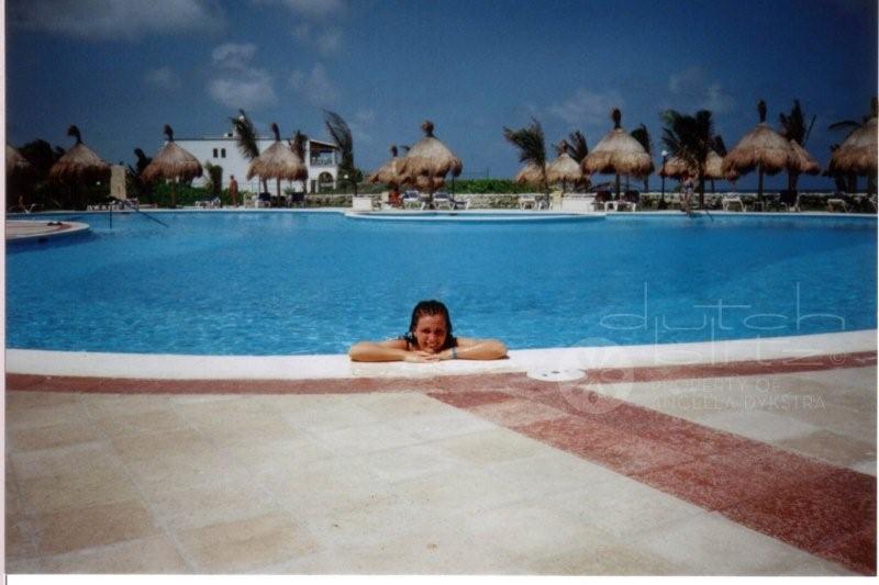 In the pool