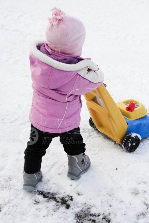 Mowing the snow