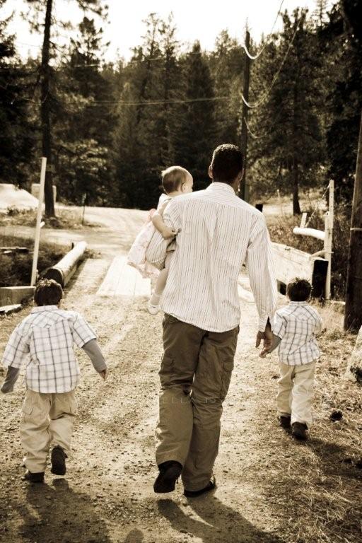 Daddy and his babies