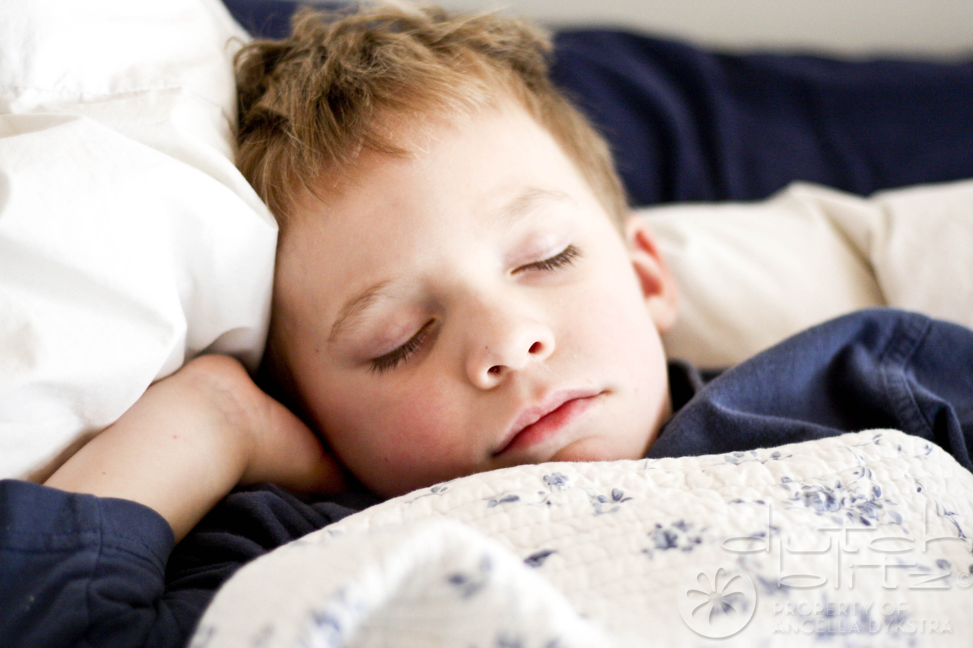 Sleeping in my bed