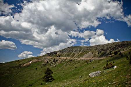 The trail to the summit