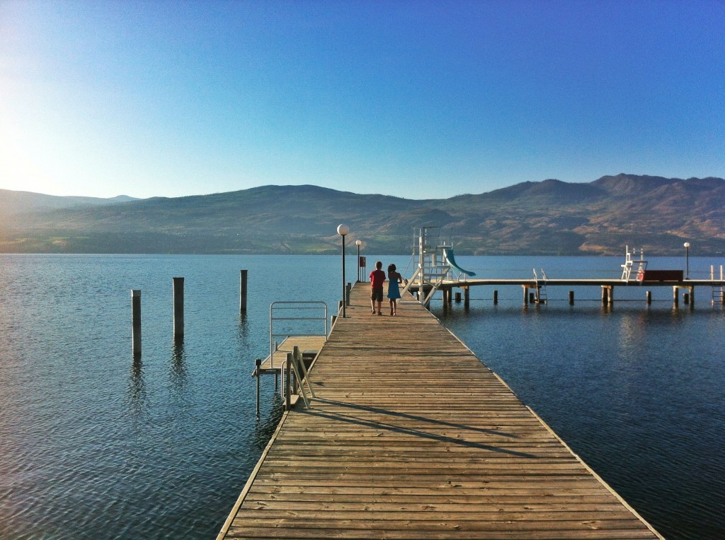 On the dock